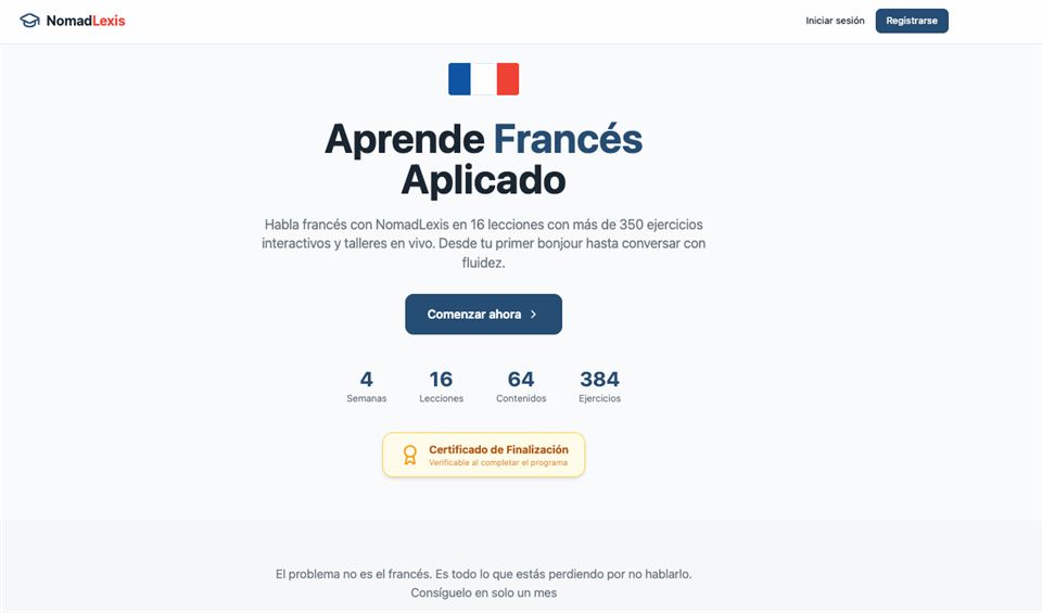Sitio de Frances NomadLexis